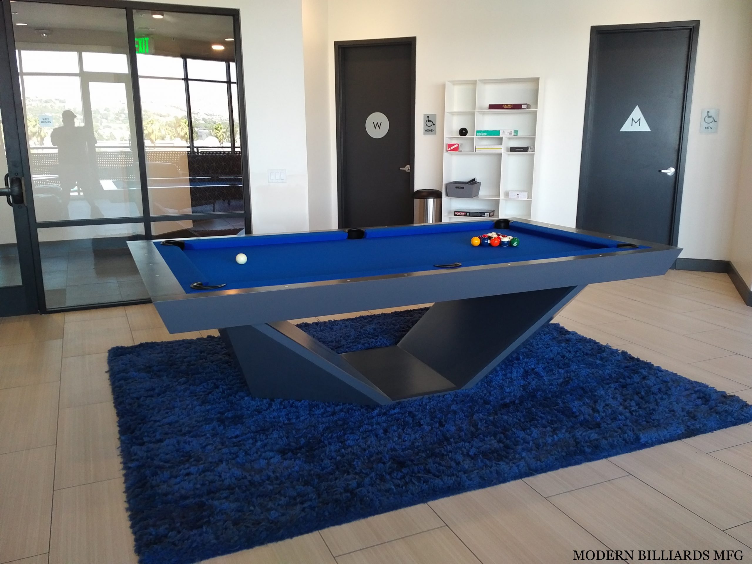 MODERN DELTA 2 modern pool tables, custom pool tables, modern billiards mfg