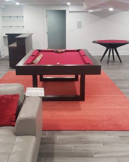MODERN U SHAPE 2 modern pool tables, custom pool tables, modern billiards mfg