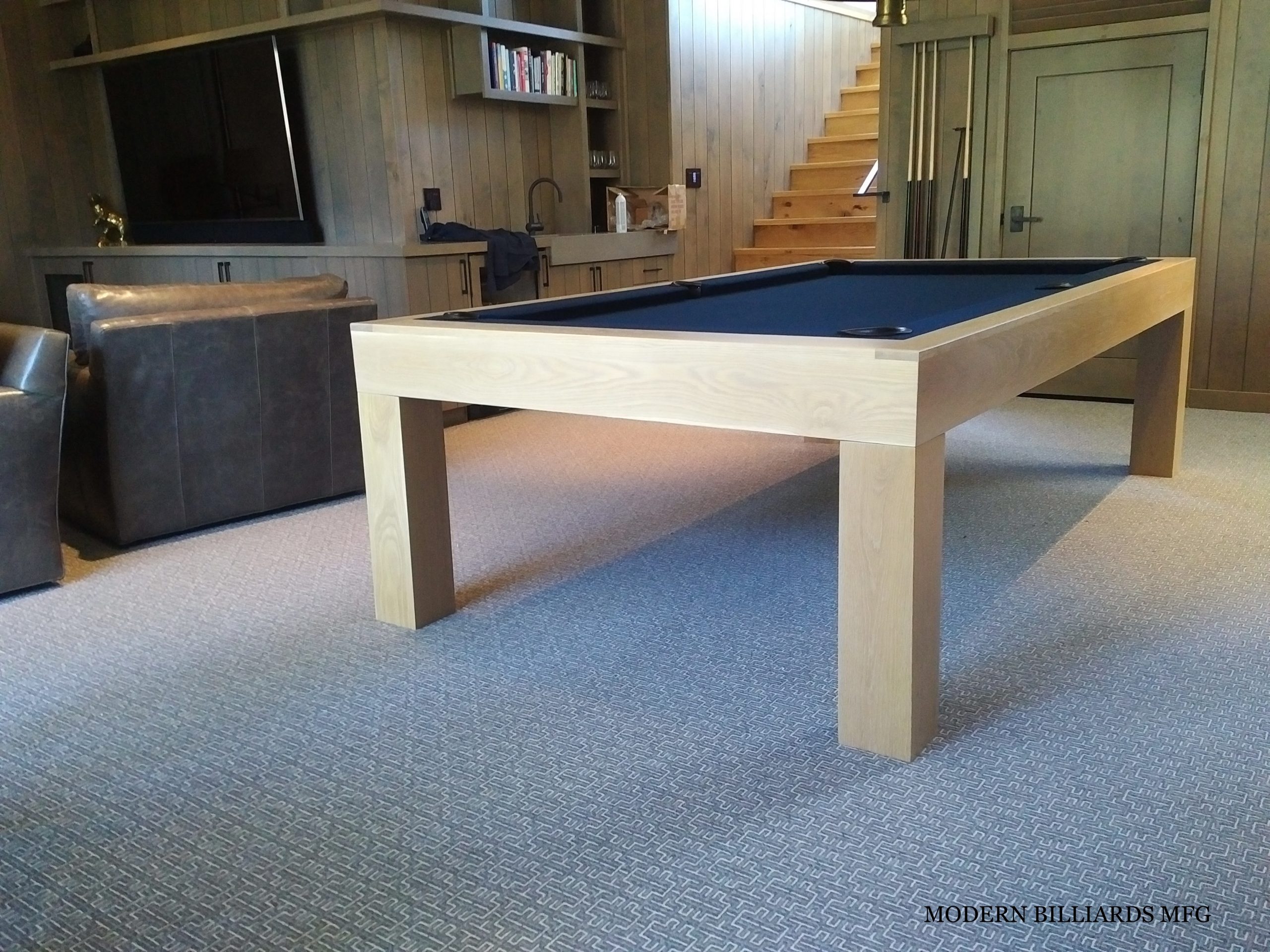 Modern Oak Cream Pool Table (Copy) (Copy) Modern Billiards Mfg (310