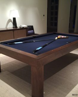 MODERNA WALNUT 3 modern pool tables, custom pool tables, modern billiards mfg