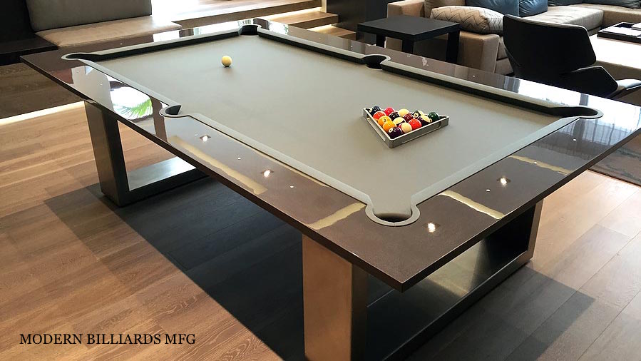 contemporary geneva pool table 3 modern pool tables, custom pool tables, modern billiards mfg