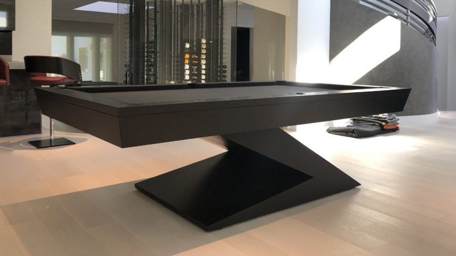 modern Z pool table 6 modern pool tables, custom pool tables, modern billiards mfg