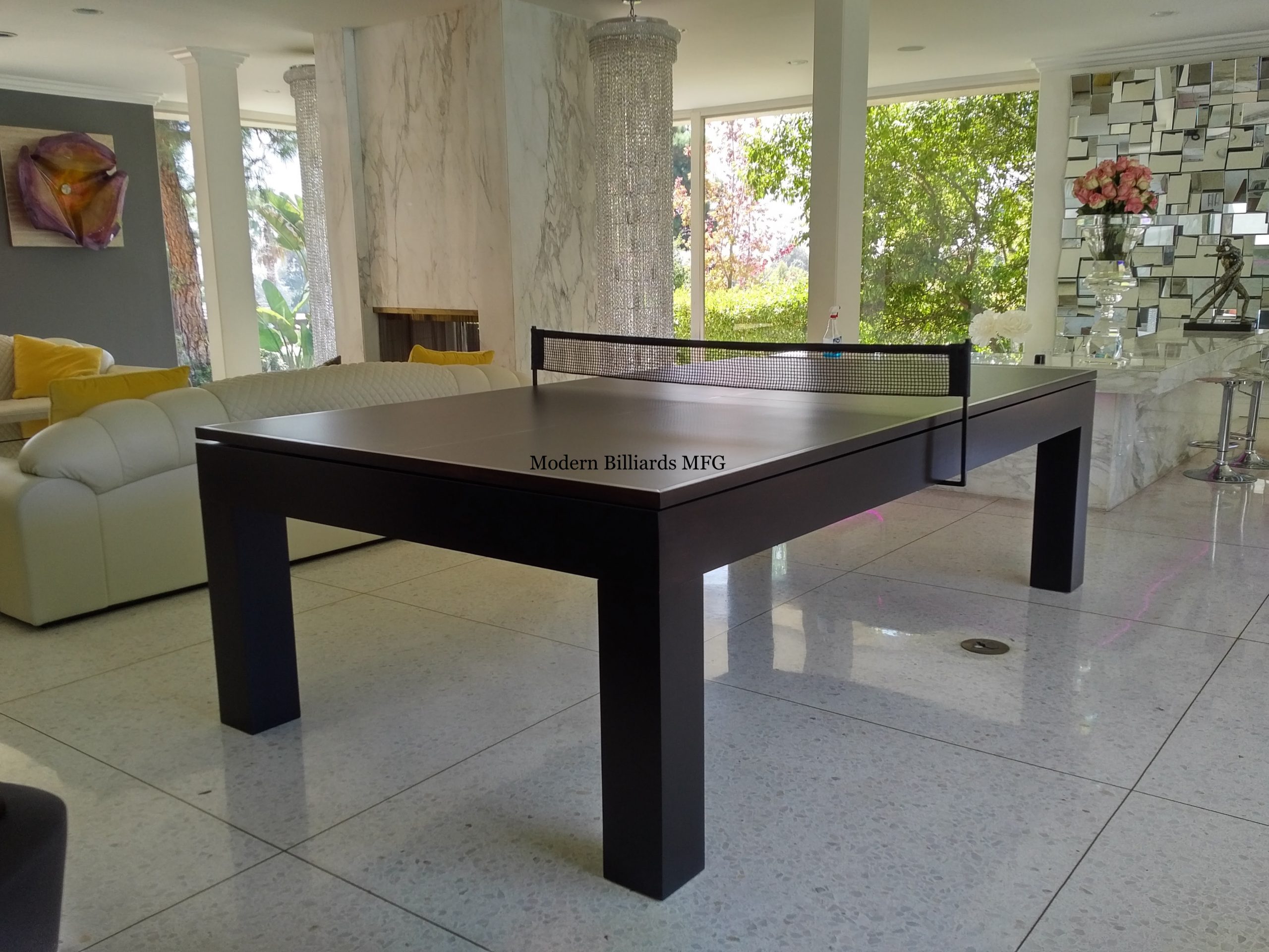 MODERN POOL TABLE MODEL RIFT WHITE OAK POOL TABLES III