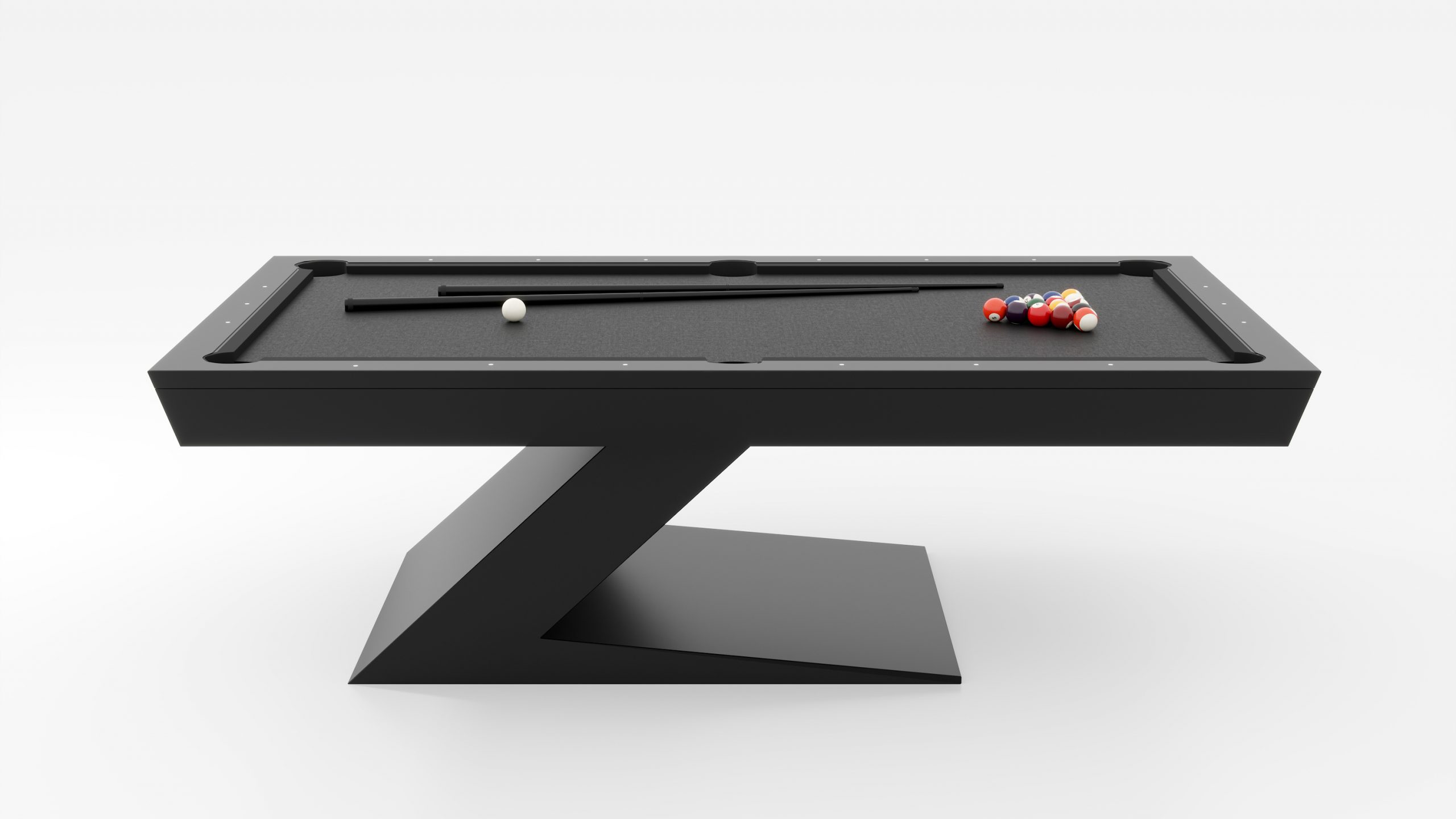 modern z table 1 modern pool tables, custom pool tables, modern billiards mfg