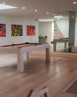 MODERN OAK 2 modern pool tables, custom pool tables, modern billiards mfg