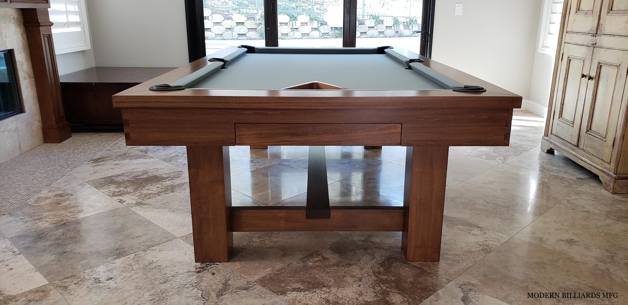 modern mapleleaf 1 modern pool tables, custom pool tables, modern billiards mfg