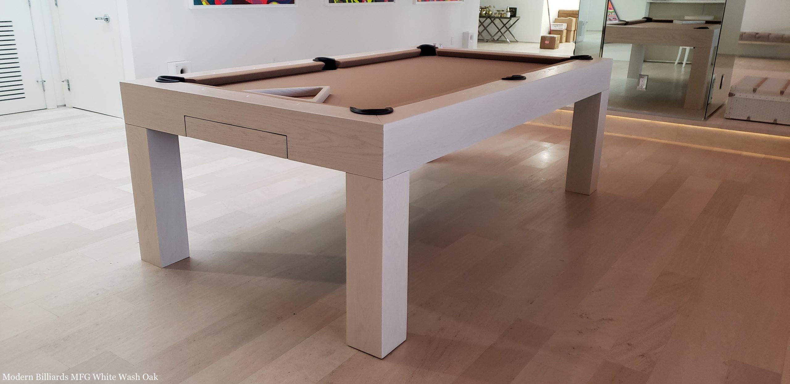 modern oak 1 modern pool tables, custom pool tables, modern billiards mfg