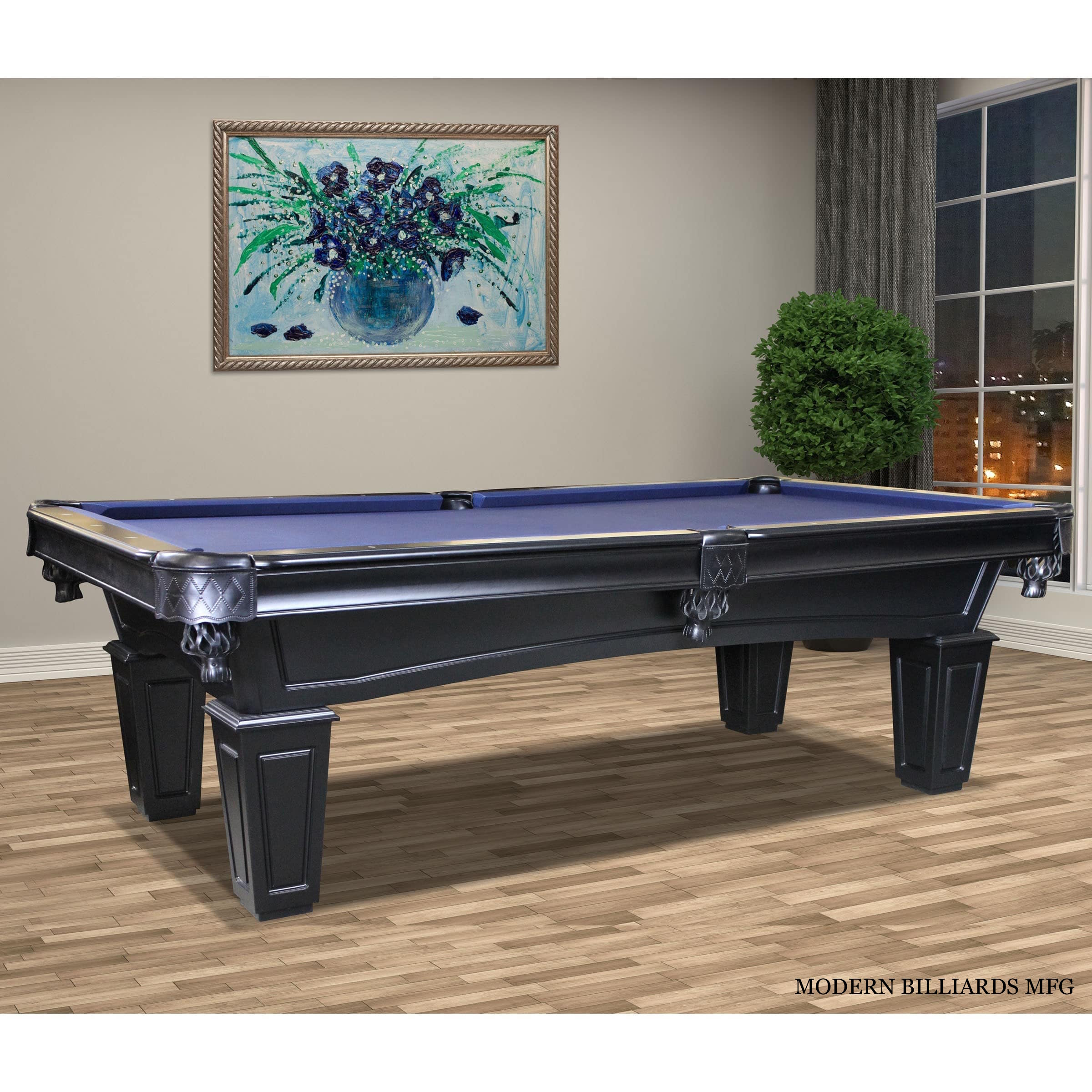 modern shadow flat black 4 modern pool tables, custom pool tables, modern billiards mfg