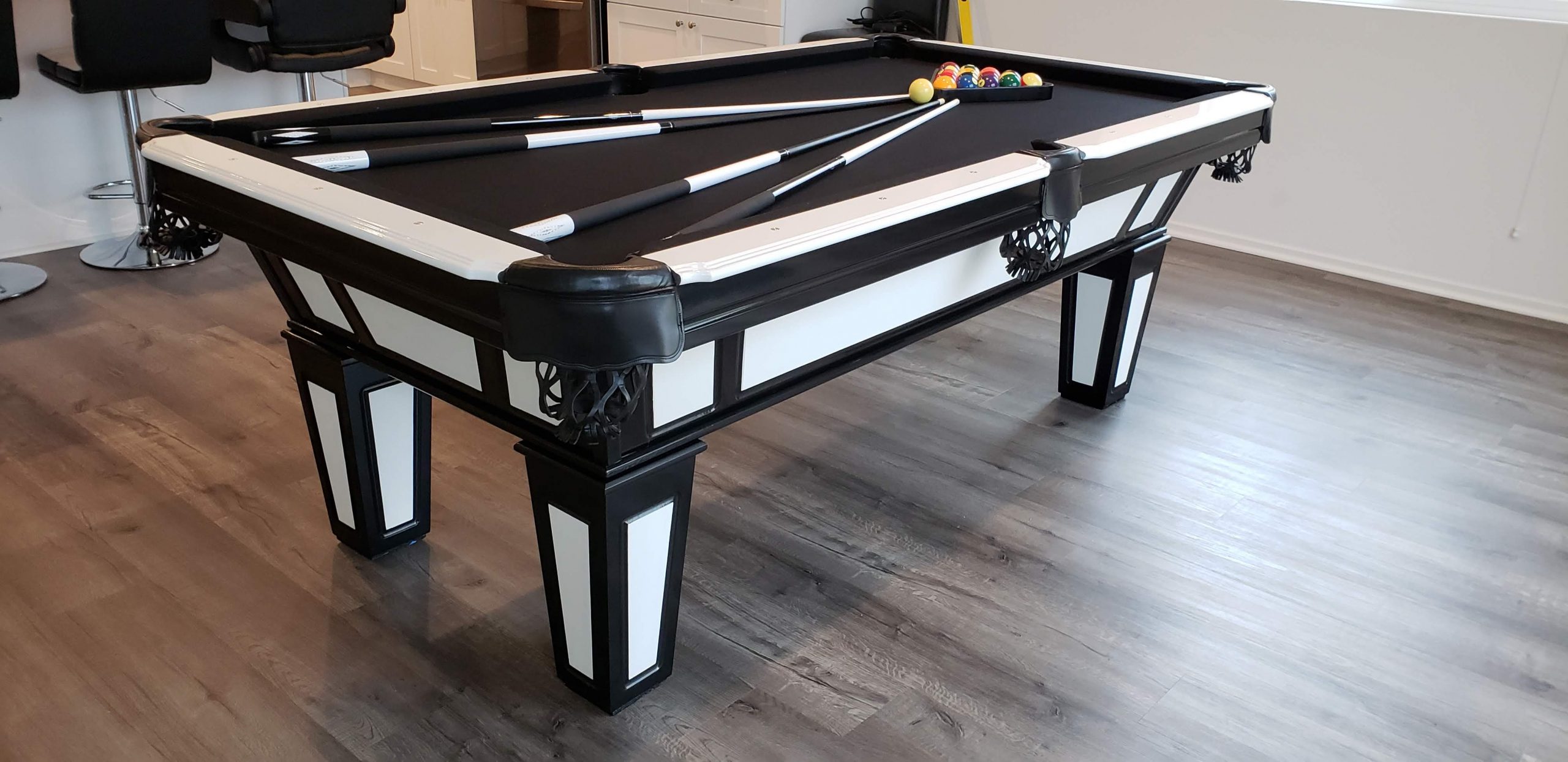 traditional Aston 1 modern pool tables, custom pool tables, modern billiards mfg