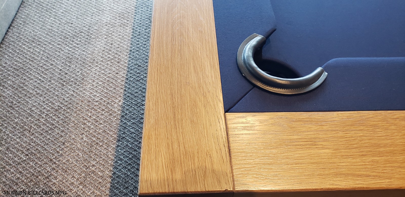 MODERN OAK TEAK STAIN 4 modern pool tables, custom pool tables, modern billiards mfg