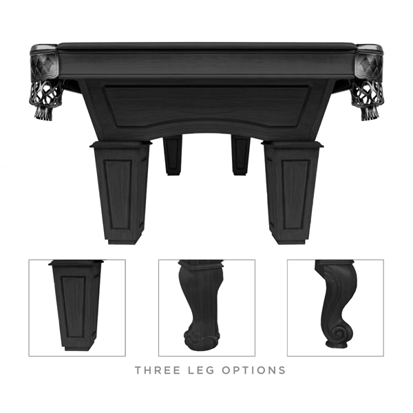 Resolute_Black_5 modern pool tables, custom pool tables, modern billiards mfg