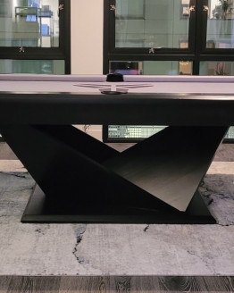 MODERN POOL TABLE ORIGAMI BLACK 1 modern pool tables, custom pool tables, modern billiards mfg