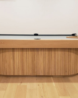 MODERN POOL TABLES MODEL FINNLEY RIFT WHITE OAK