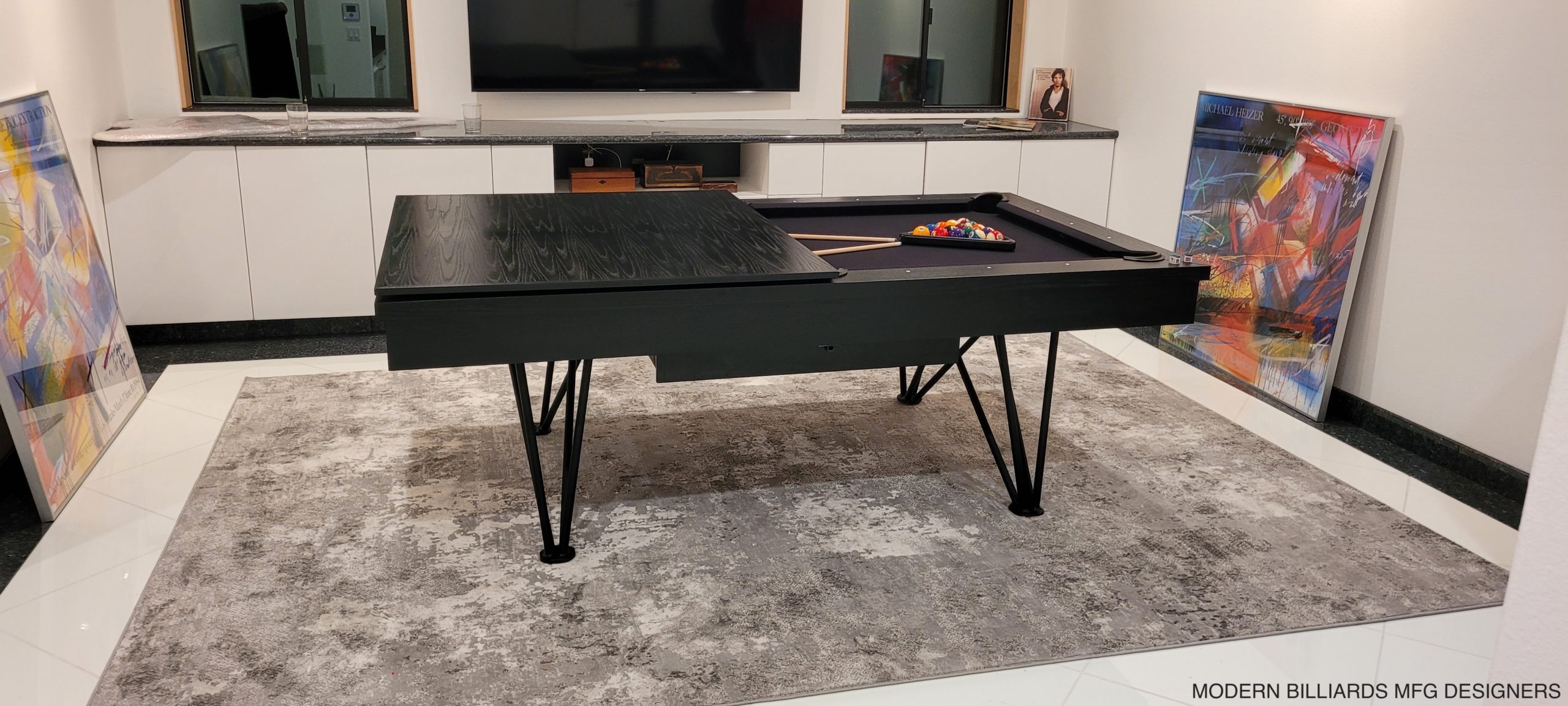 MODERN DAUPHENE modern pool tables, custom pool tables, modern billiards mfg