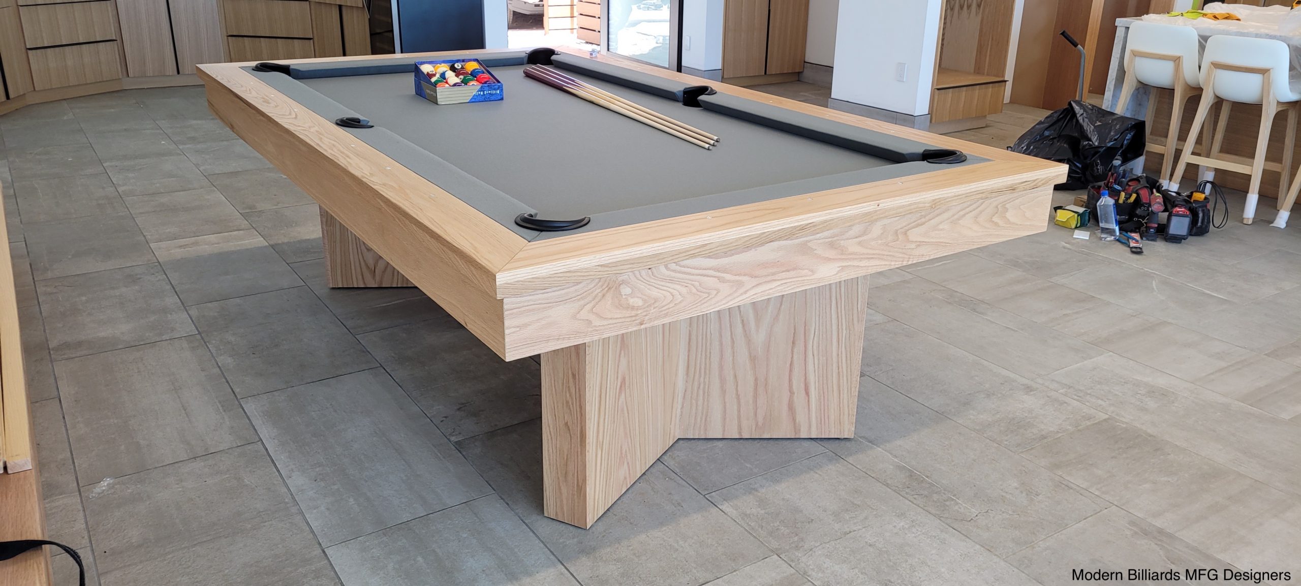infinity 4 modern pool tables, custom pool tables, modern billiards mfg