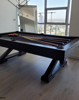 modern pool tables, custom pool tables, modern billiards mfg