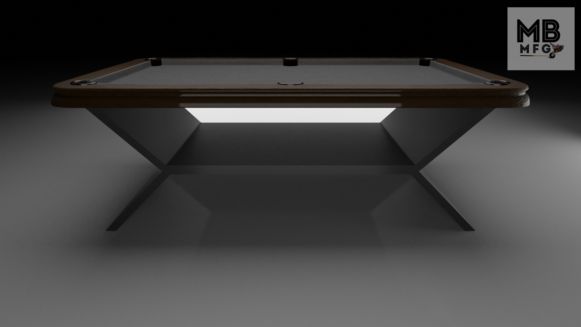 contempo 1 modern pool tables, custom pool tables, modern billiards mfg