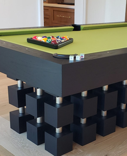 260-320-MODEL RUBIKS CUBE BLACK MATTE POOL TABLE